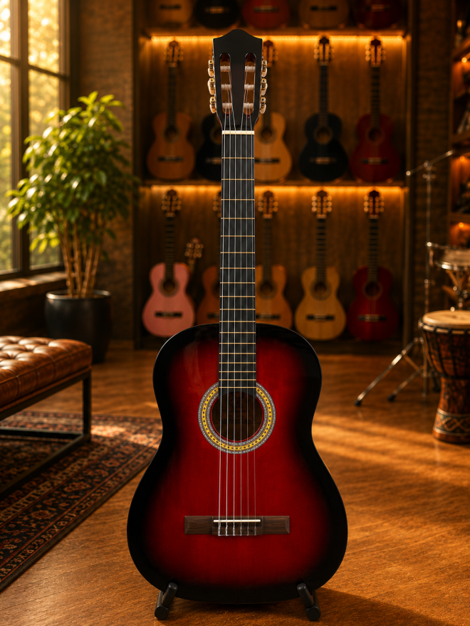 Guitare Classique Grape Rouge