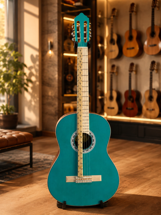 Guitare Classique Valencia Aqua Blue